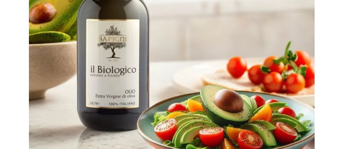 Olio extravergine di oliva biologico per la cucina estiva